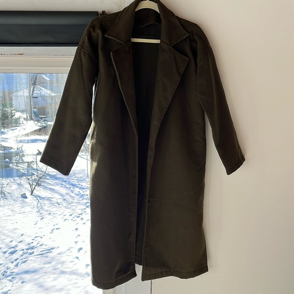 Felt/fleece coat green - Picture 2 of 6